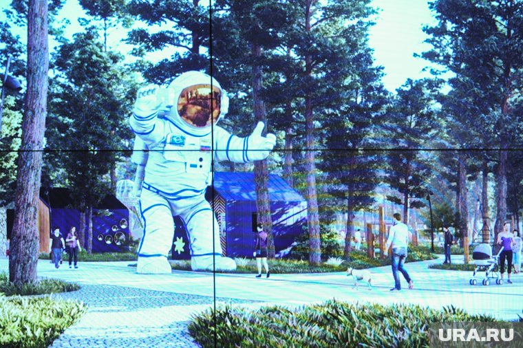 В челябинском парке Гагарина появятся космонавт и паровой фонтан. Фото, видео