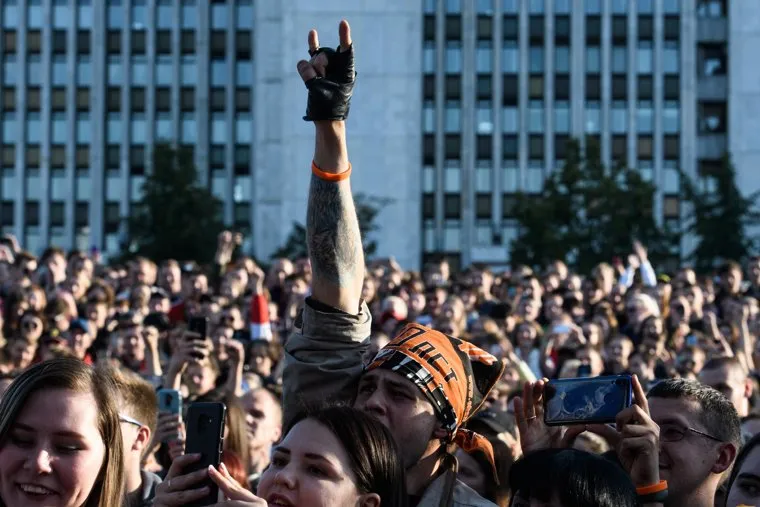 Выступление группы "Little Big" на фестивале Ural Music Night. Екатеринбург