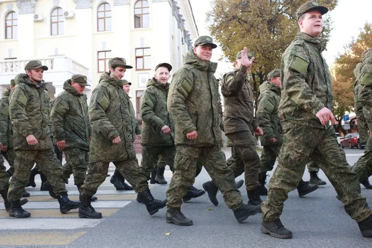 Отправка мобилизованных. Тюмень 