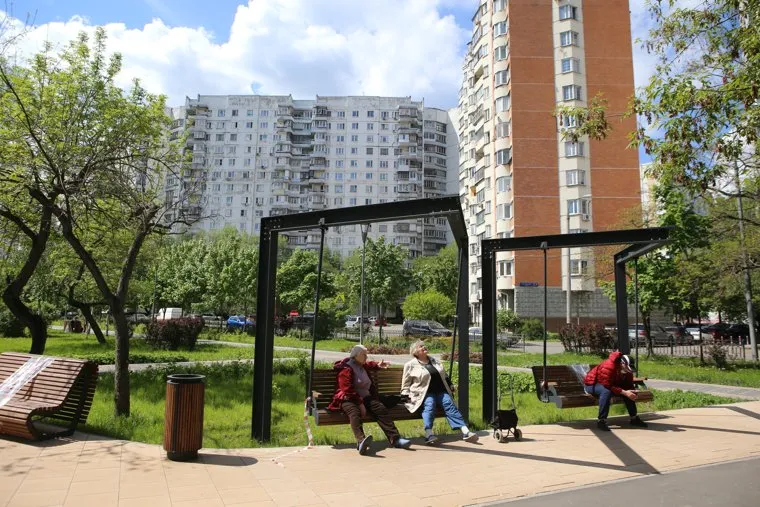 Спальные районы Москвы во время периода самоизоляции. Москва