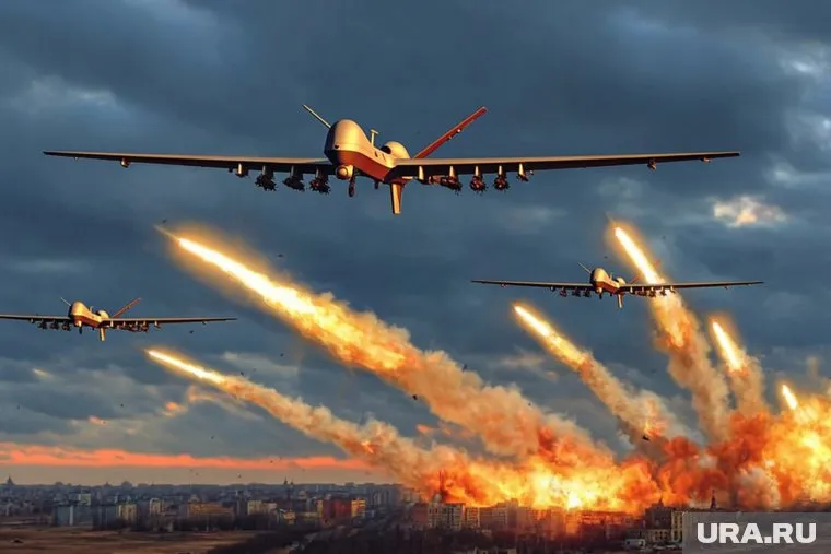 Обломки БПЛА упали на жилой дом