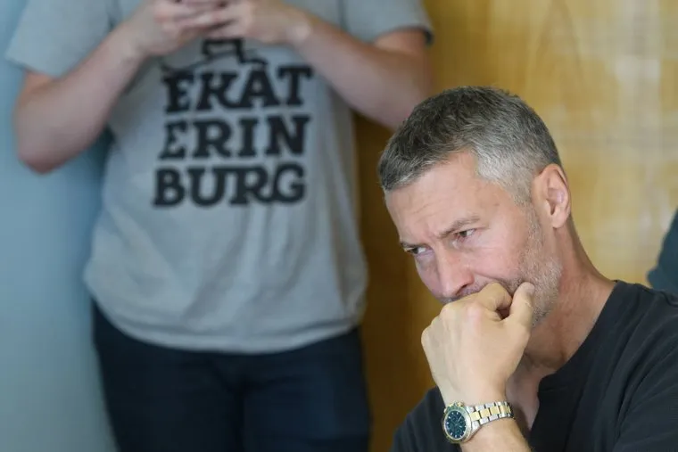 Евгений Ройзман и Дмитрий Головин в Штабе Навального. Екатеринбург