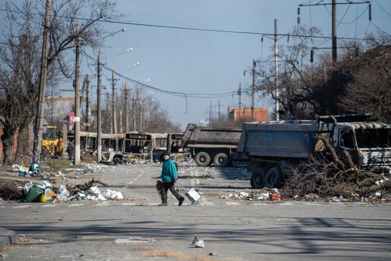 Обстановка в Мариуполе после освобождения района города от ВСУ. Украина