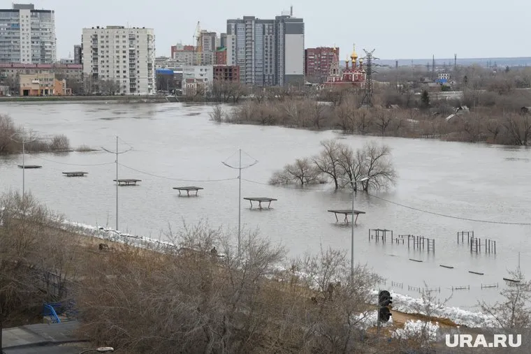 Уровень воды в Тоболе составляет 1013 сантиметров, следует из карты
