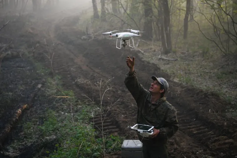 Пожар под Рефтинским. Свердловская область