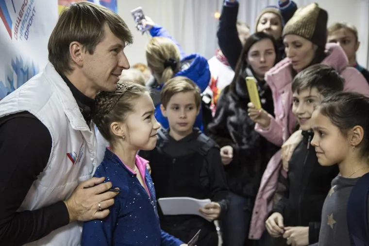 Фигурист Алексей Ягудин в ск «Прибой». Тюмень, ягудин алексей