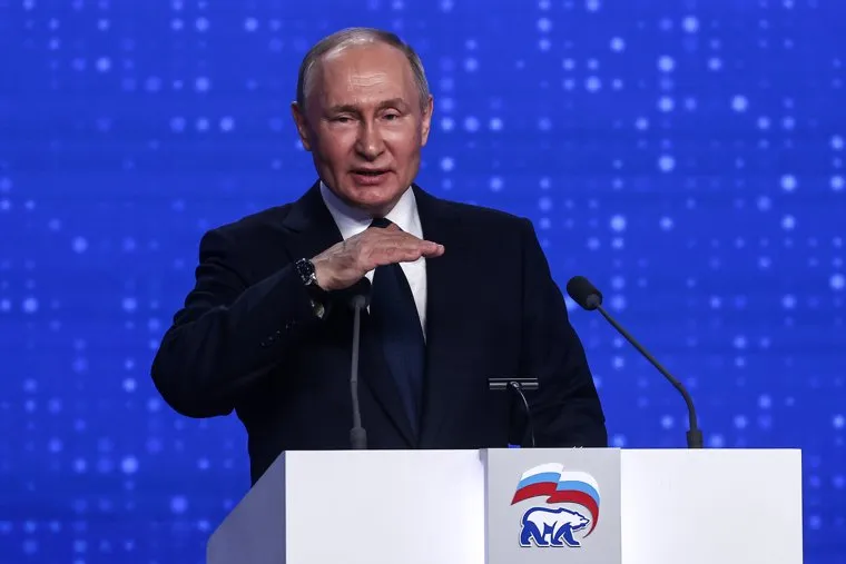 Владимир Путин на XXI съезде партии "Единая Россия". Москва