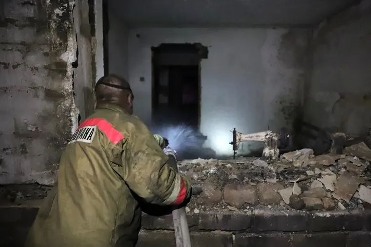 Пожар в селе Березка