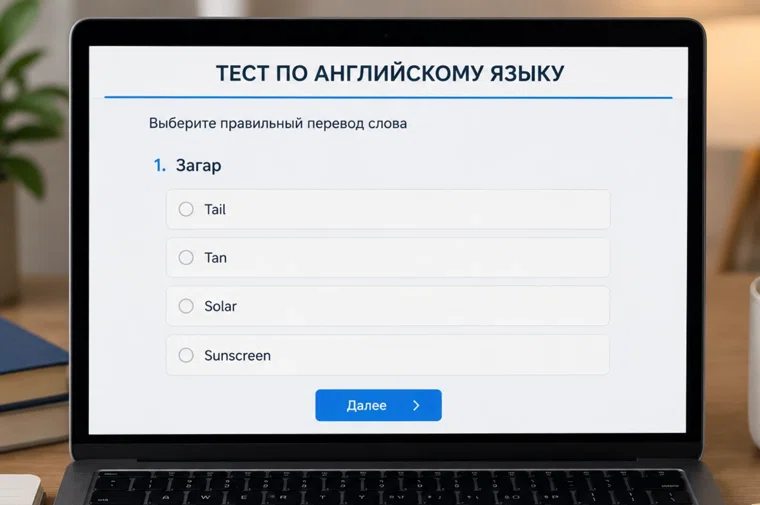 Тренировка словарного запаса — быстрый тест на 10 вопросов