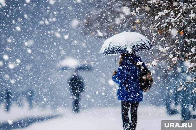 Пермь неожиданно накрыл снегопад