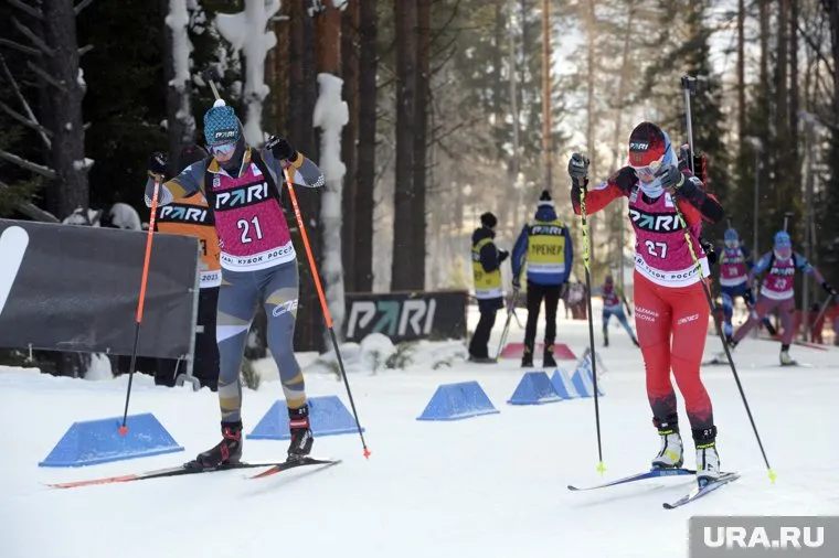 Никита Поршнев занял второе место в гонке преследования на Кубке России по биатлону в Ханты-Мансийске (Архивное фото)