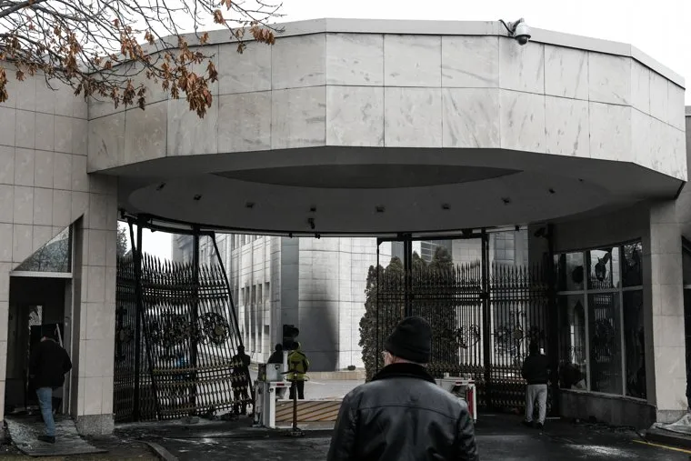 Резиденция президента Казахстана в Алма-Ате после штурма. Алма-Ата, Казахстан