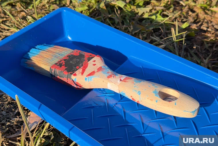 Художник Лозарет расписал забор у школы в Кургане