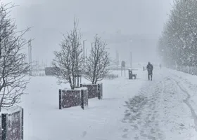 Камчатку накрыло мощным снегопадом