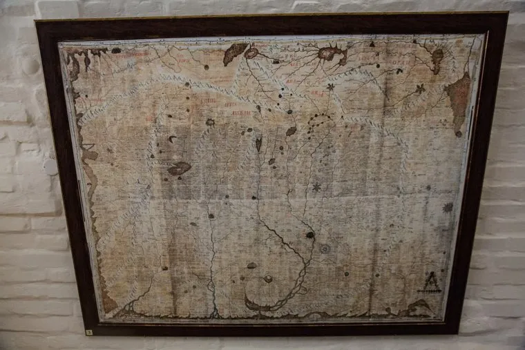 Посад сибирских старожилов и виды города. Тобольск, карта ремезова