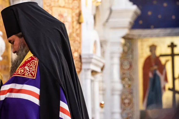 Торжественная встреча главы Екатеринбургской митрополии Преосвященного владыки Евгения в Храме-Памятнике на Крови. Екатеринбург