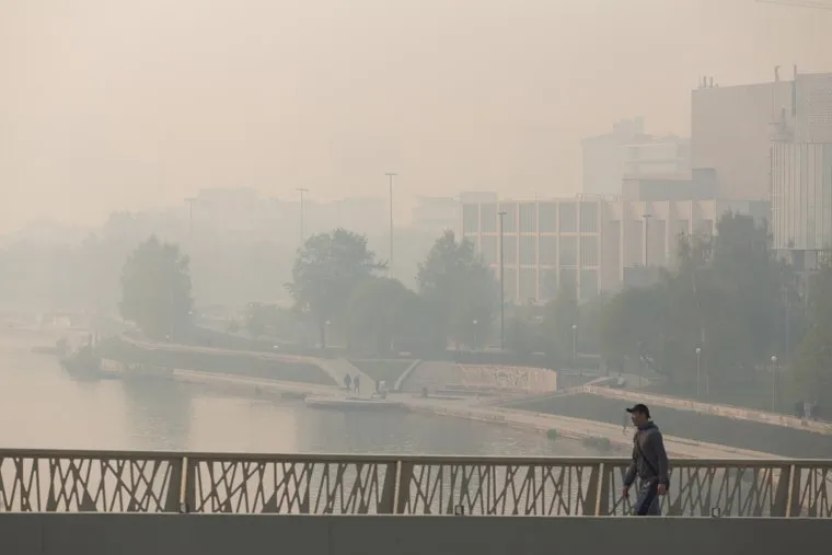 Утренний смог. Екатеринбург