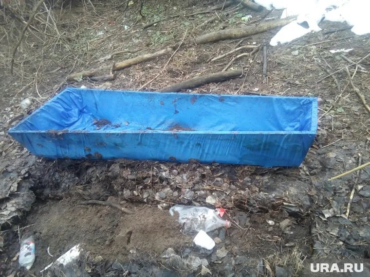 Житель Перми обнаружил половину гроба вовсе не на кладбище
