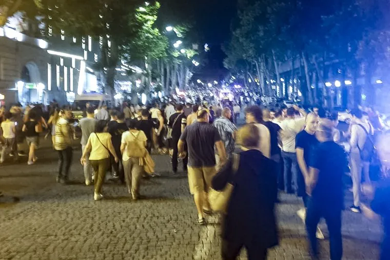 Протесты в Грузии. Тбилиси