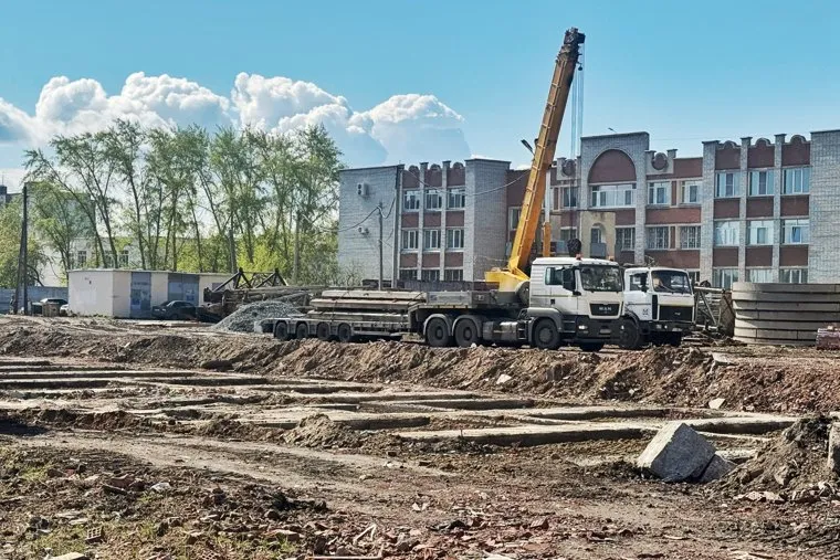 Снесенный долгострой на улице Аргентовского. Курган