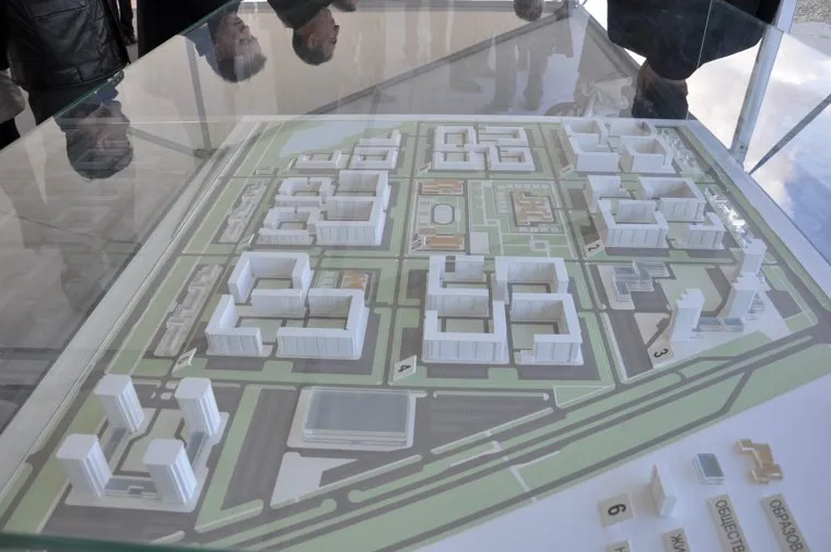 Курган. Закладка нового микрорайона Родной город. Застройщик РечелСтрой. 31.10.13, жилой комплекс родной город