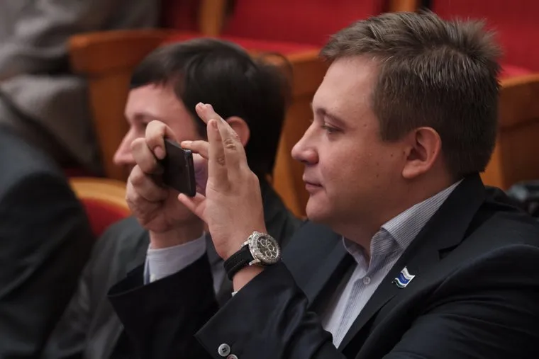 Торжественное вручение мандатов депутатам гордумы. Екатеринбург, жуковский андрей