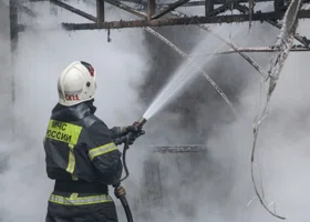 Пожар в доме на улице Профсоюзной в Кургане локализовали