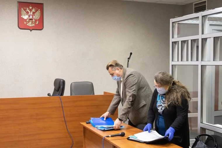 Уткин в суде, декабрь 2020, Пермь