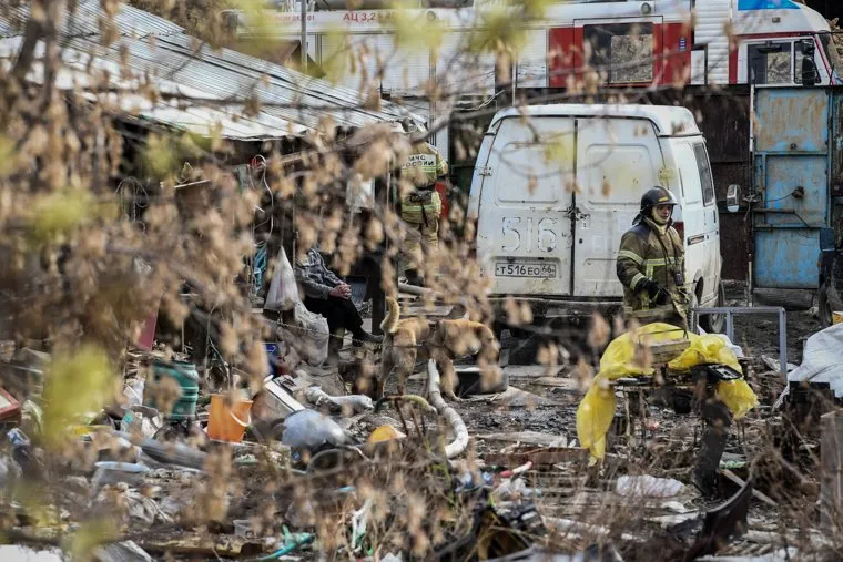 Пожар на Уралмаше, на улице Никитина 112а. Екатеринбург