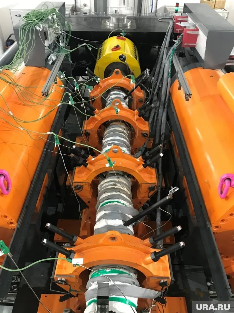 Образец TMK UP CENTUM в процессе испытаний