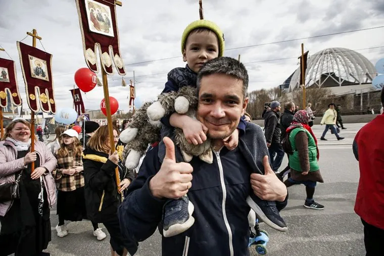 Прибытие благодатного огня. Екатеринбург