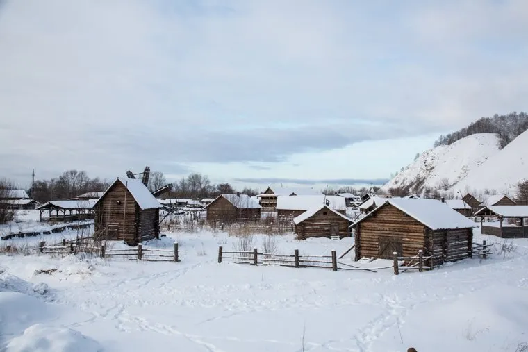 Посад сибирских старожилов и виды города. Тобольск, Посад сибирских старожилов