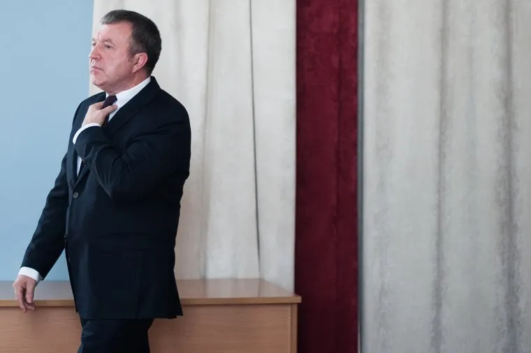 Прощальная речь генерал-лейтенанта полиции Михаила Бородина с постом начальника ГУ МВД по Свердловской области. Екатеринбург