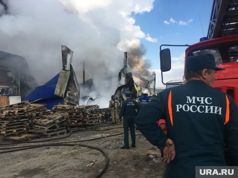 В Советском сгорел склад отходов лесопроизводства (фото из архива)