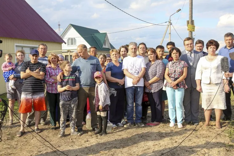 Жительница села Каскары, пожаловавшаяся на отсутствие воды в поселке на XVII (семнадцатой) прямой линии c Владимиром Путиным. Тюмень