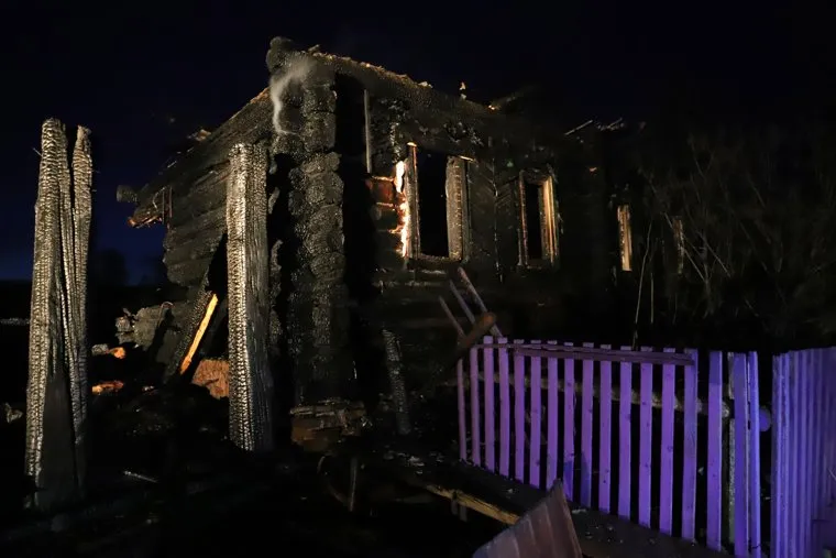 Пожар в селе Березка