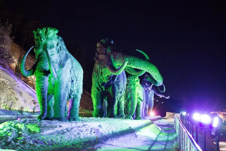 Археопарк. Ханты-Мансийск., скульптура, мамонты
