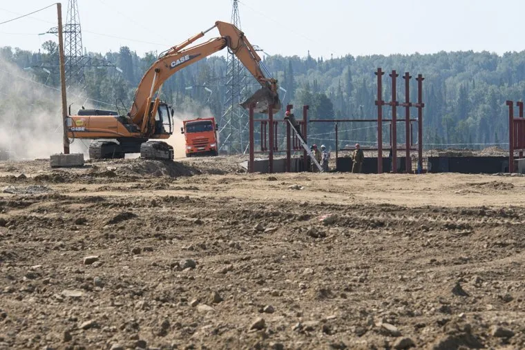 Строительная площадка хранилища РАО. Красноярский край, Железногорск