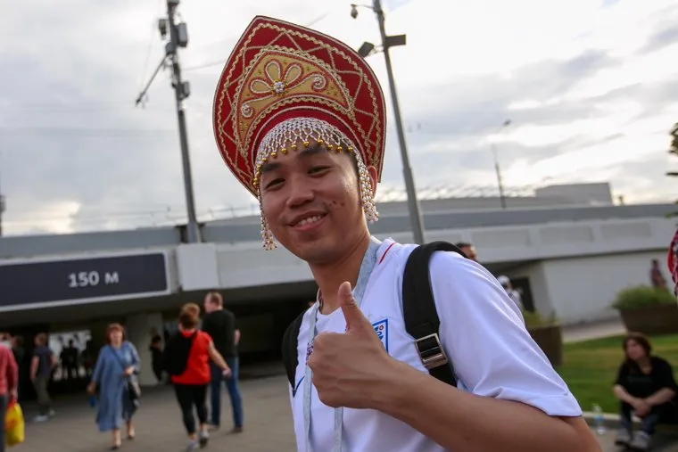 Стадион "Лужники" перед матчем полуфинала Чемпионата Мира FIFA 2018 Англия-Хорватия. Москва