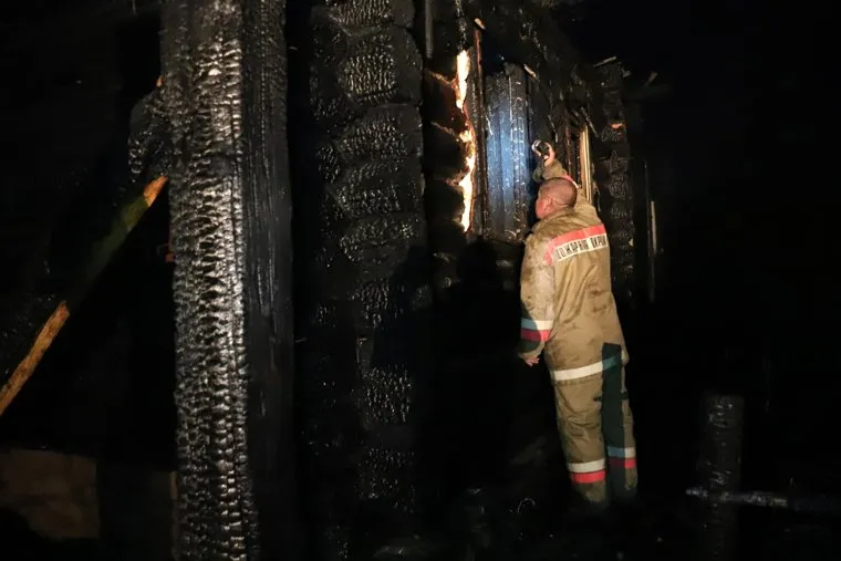 Пожар в селе Березка