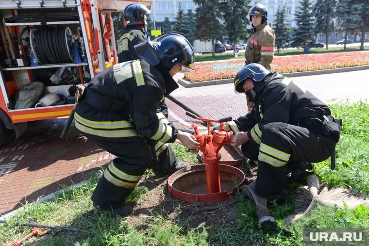 Пожарные ликвидируют пожар в ЧРО «Динамо» (архивное фото)