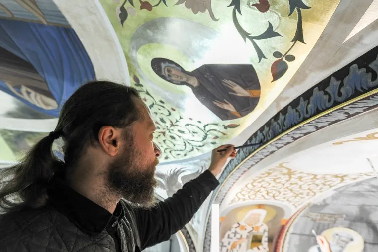 Роспись алтаря кафедрального собора Рождества Христова. Челябинск