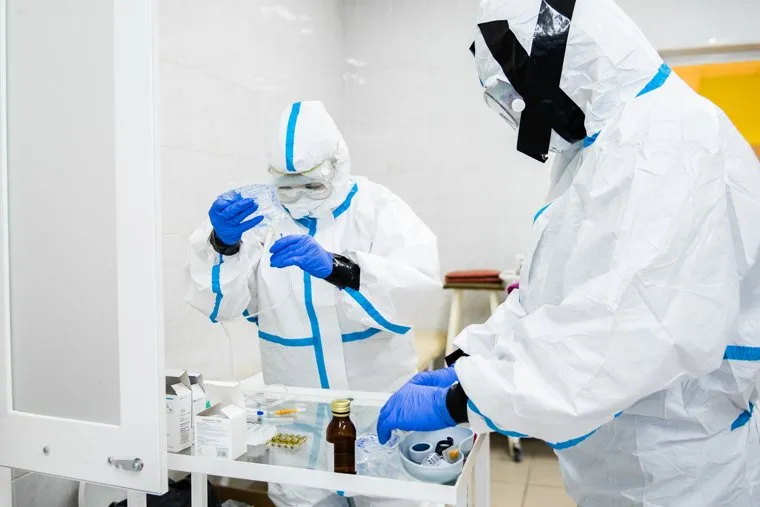 Свердловский областной клинический психоневрологический госпиталь для ветеранов войн, где оказывают помощь пациентам с коронавирусной инфекцией COVID-19. Екатеринбург