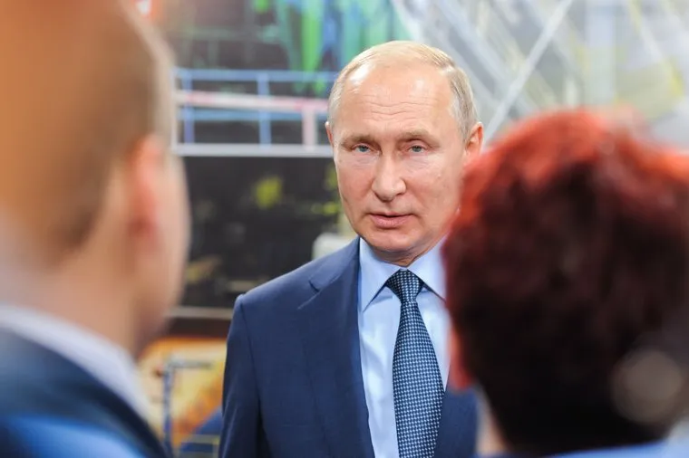 Визит Президента РФ Владимира Путина на открытие Аглофабрики ММК. Челябинская область