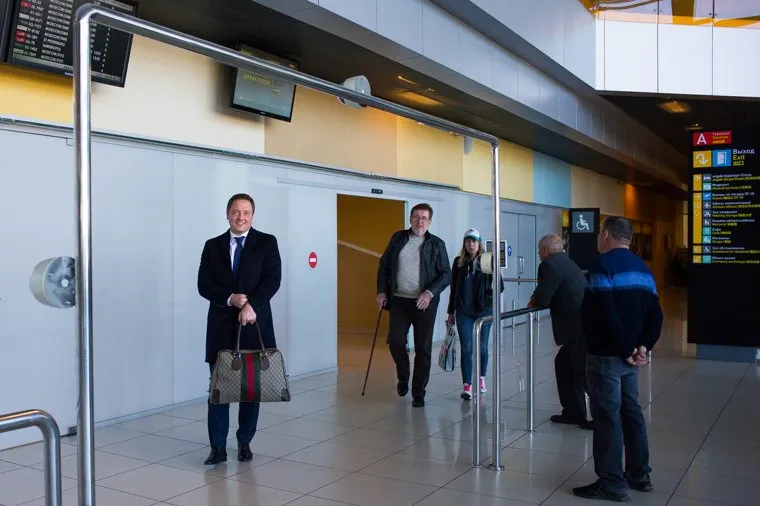 Уральский бизнесмен Сергей Капчук в аэропорту Кольцово. Екатеринбург , капчук сергей