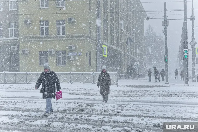 Мощный снегопад накрыл Пермь в конце апреля