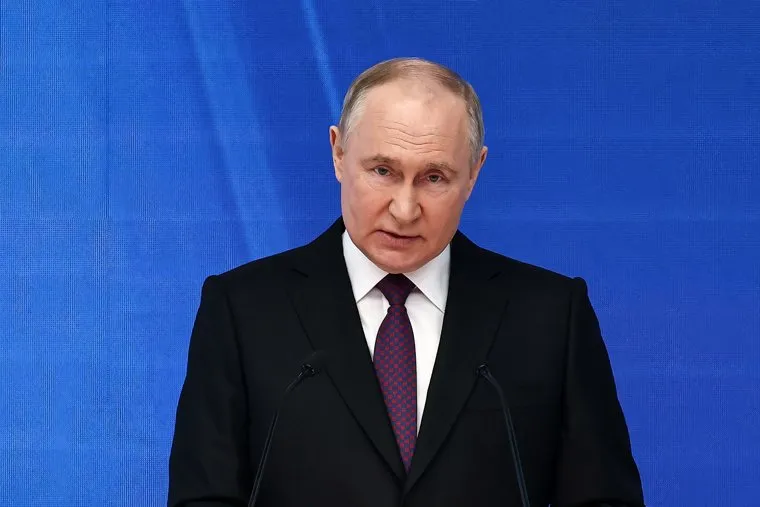 Владимир Путин на послании Федеральному Собранию РФ. Москва