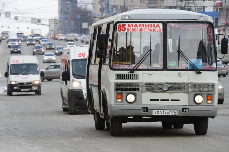 Маршрутки. Челябинск., общественный транспорт