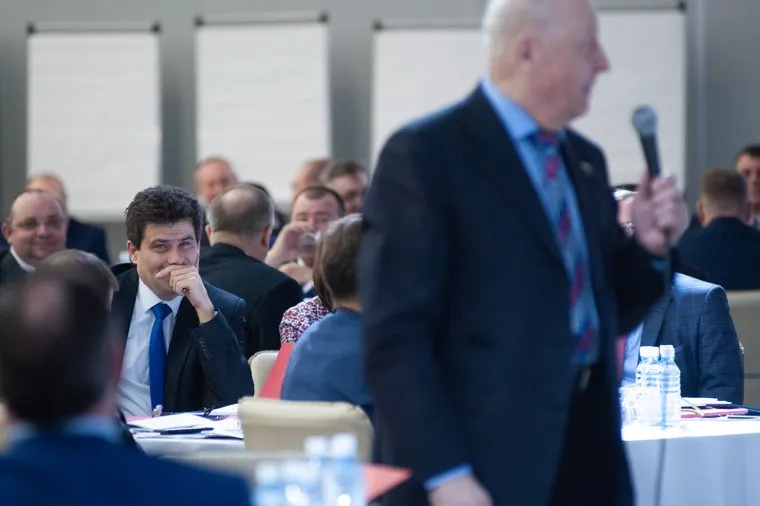 Совещание губернатора Свердловской области Евгения Куйвашева с главами муниципальных образований Свердловской области на площадке МВЦ «Екатеринбург-ЭКСПО». Екатеринбург