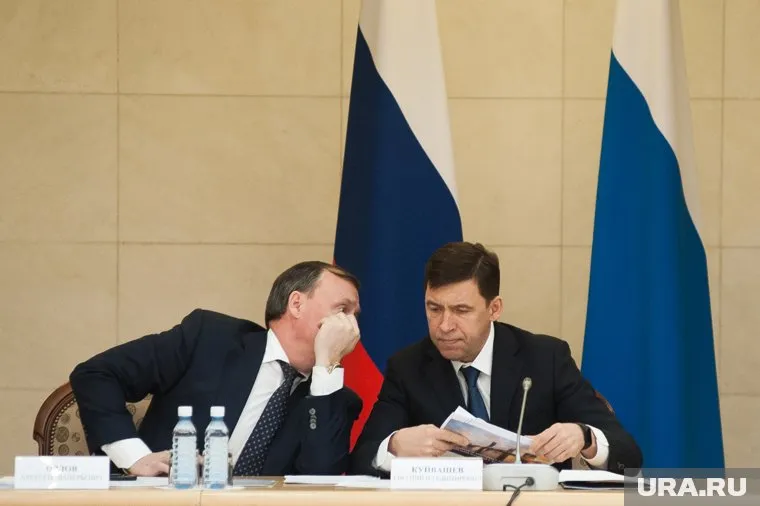 Считается, что идея с назначением Алексея Орлова (слева) мэром принадлежит именно Евгению Куйвашеву (справа)